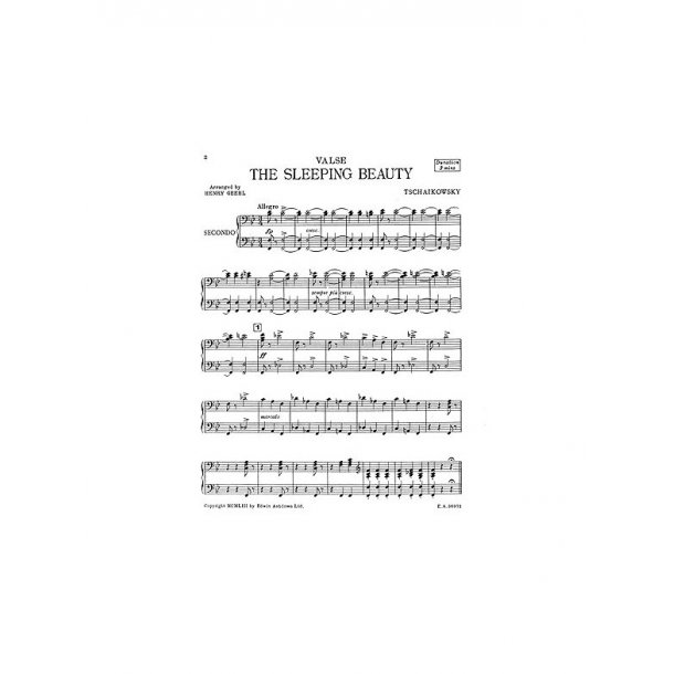 Pyotr Ilyich Tchaikovsky: The Sleeping Beauty (Piano Duet)