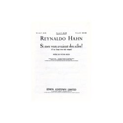 Reynaldo Hahn: If My Songs Were Only Winged (Si Mers Vers Avaient Des Ailes!)