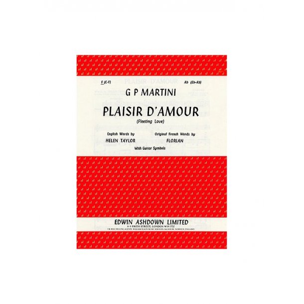 Giovanni Martini: Plaisir D'Amour In F