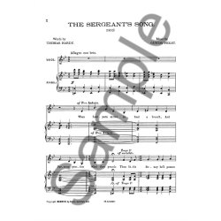 Holst, Gthe Sergeants Songvoice/Piano