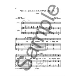 Holst, G Sergeants Song A Minor Voice/Piano