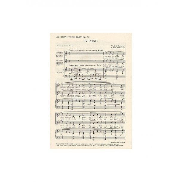 F Roy Bennett: Evening