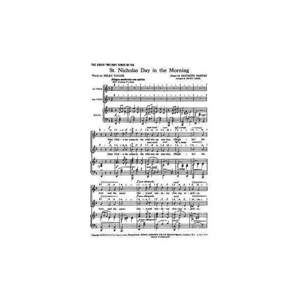 Easthope Martin: St. Nicholas Day In The Morning (2-Part)