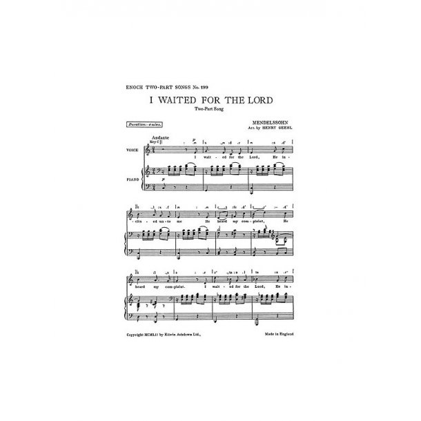 Mendelssohn: I Waited For The Lord