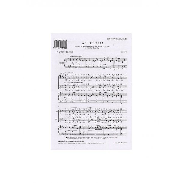 W.A. Mozart: Alleluja! (SS)