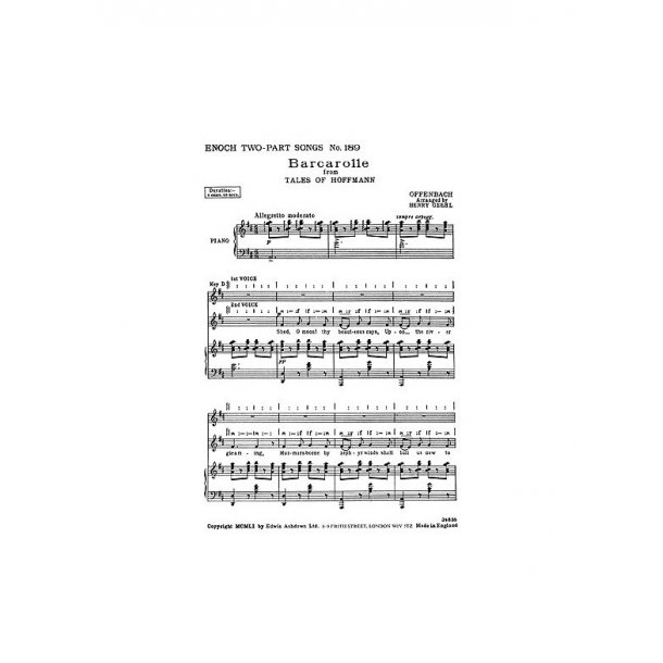 Jacques Offenbach: Barcarolle (Tales Of Hoffmann) - (2-Part)
