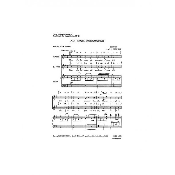 Franz Schubert: Air From Rosamunde