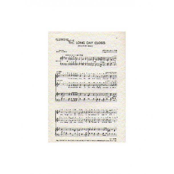 Arthur Sullivan: The Long Day Closes