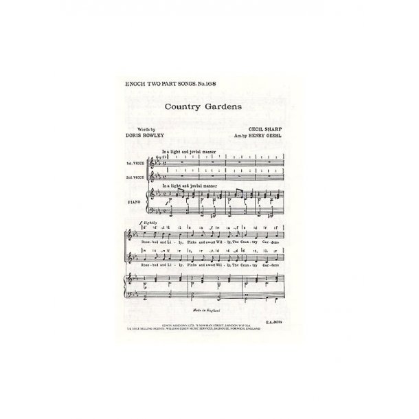 Cecil Sharp: Country Gardens (2-Part)