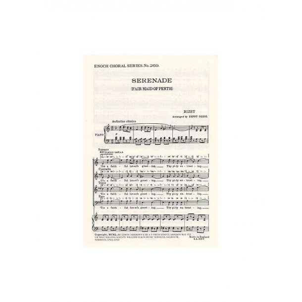 G Bizet: Serenade (Fair Maid Of Perth)