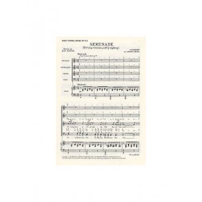 Franz Schubert: Serenade- Ev'ning Breezes, Softly Sighing (SATB/Piano)