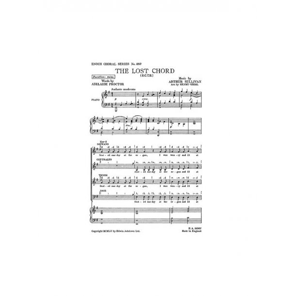 Arthur Sullivan: The Lost Chord (SATB)