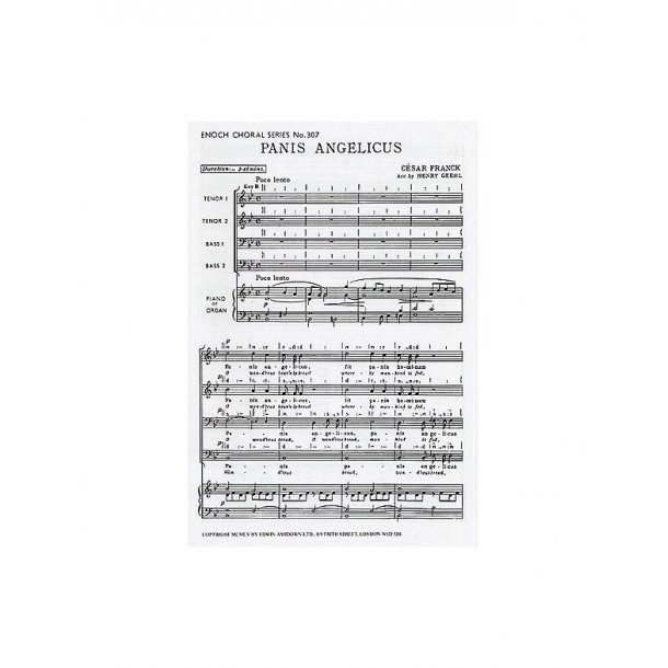 Cesar Franck: Panis Angelicus (TTBB/Organ)
