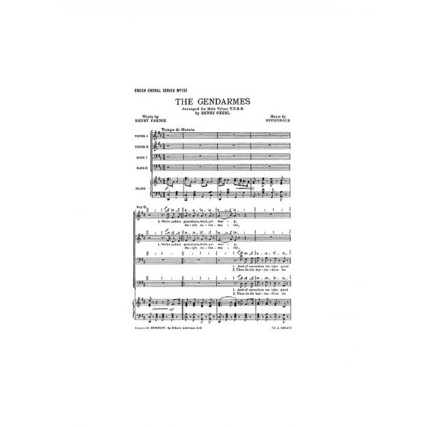 Jacques Offenbach: Gendarmes (TTBB)