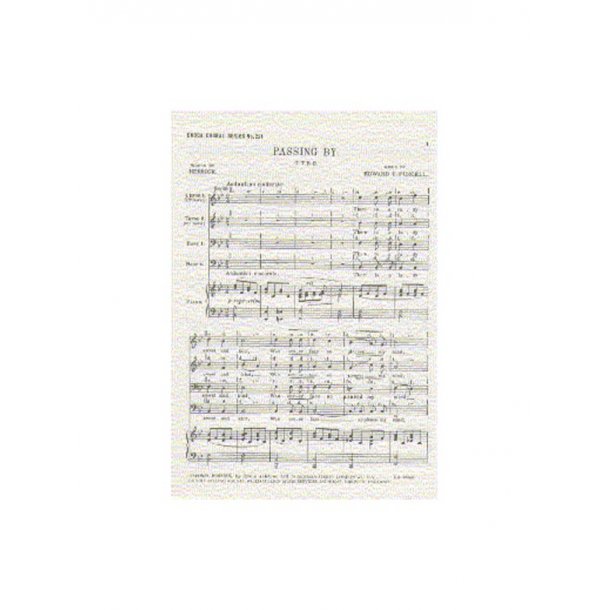 Edward Purcell: Passing By (TTBB)