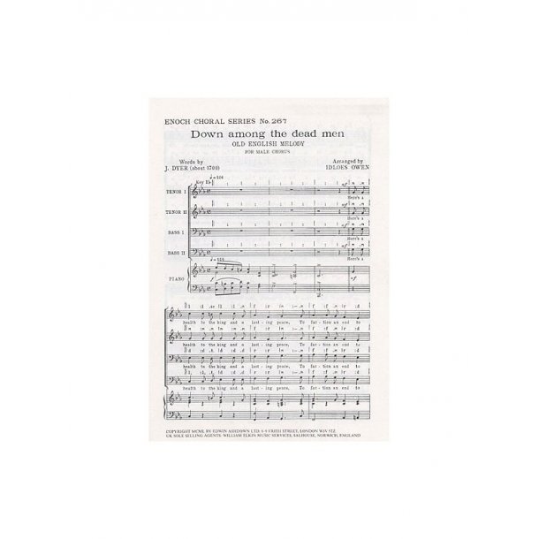 Down Among The Dead Men (TTBB) Arr. Idloes Owen