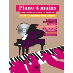 Piano 4 mains, 8 Chansons Fran&ccedil;aises