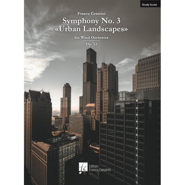 Symphony Nr. 3 Urban Landscapes Op. 55 : for Wind Orchestra, Studyscore