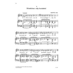 Ungarische Volkslieder mit ungarischem Text f&uuml;r : mit ungarischem Text f&uuml;r Gesang und Klavier