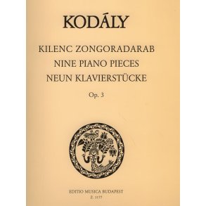 Neun Klavierstücke op. 3