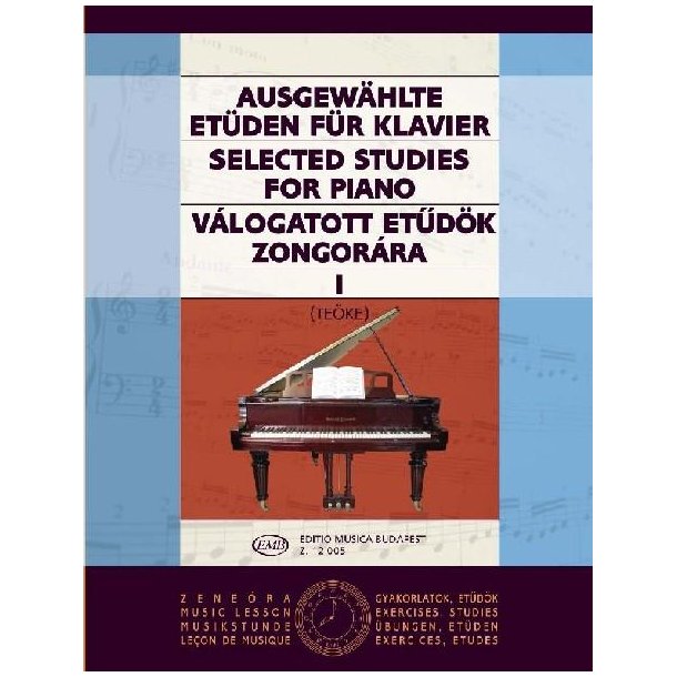 Ausgew&auml;hlte Et&uuml;den I f&uuml;r Klavier : f&uuml;r Klavier