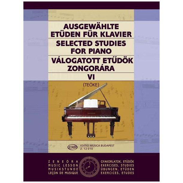 Ausgew&auml;hlte Et&uuml;den VI f&uuml;r Klavier : zongor&aacute;ra