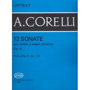 12 sonate per violino e basso continuo I-A op. 5