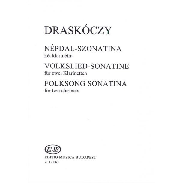 Volkslied-Sonatine f&uuml;r zwei Klarinetten : f&uuml;r zwei Klarinetten