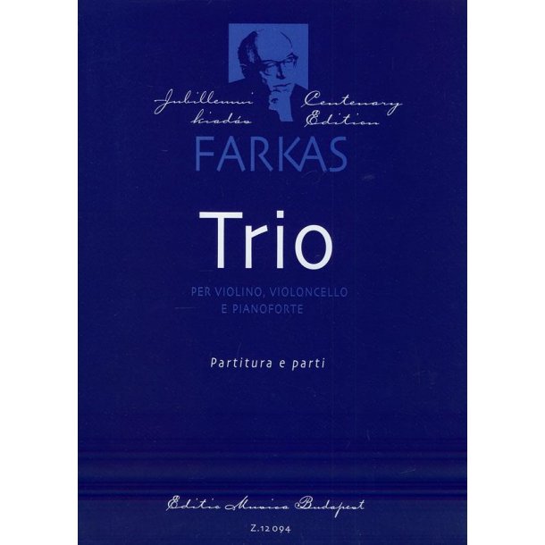 Trio per violino, violoncello e pianoforte : f&uuml;r Violine, Violoncello und Klavier