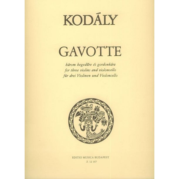 Gavotte f&uuml;r drei Violinen und Violoncello : f&uuml;r drei Violinen und Violoncello
