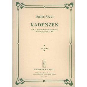 Kadenzen zu Mozart's Klavierkonzert Es-Dur, K. 365