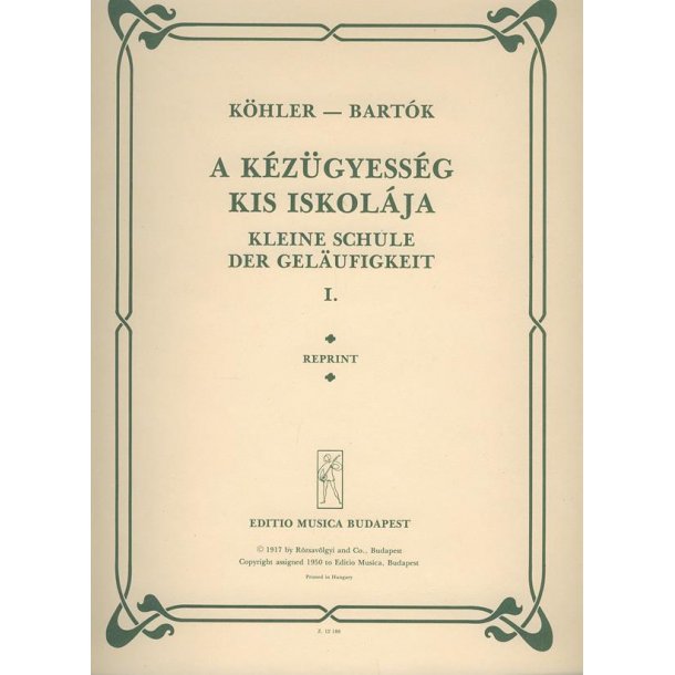 Kleine Schule der Gel&auml;ufigkeit I op. 242