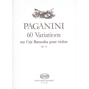 60 variations sur l'air Barucaba pour violon op.