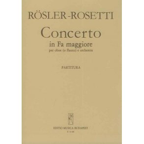 Concerto In Fa Maggiore Per Oboe (O Flauto) E Or