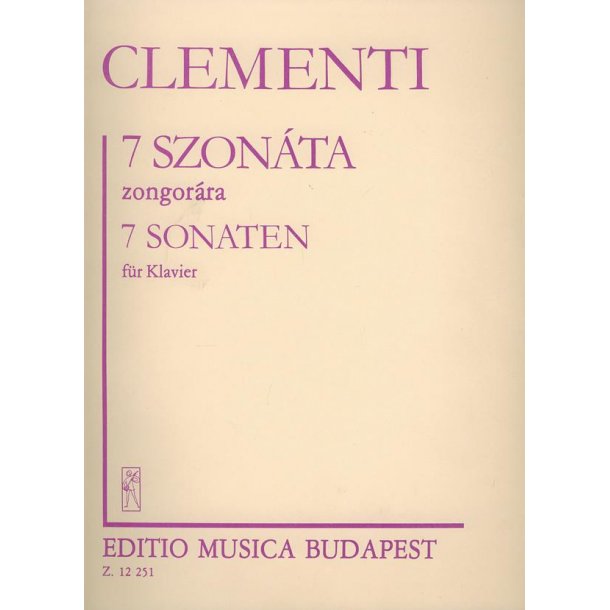 7 Sonaten f&uuml;r Klavier
