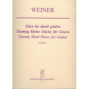 Zwanzig kleine Stücke für Gitarre : Ungarische Kinder- und Volkslieder