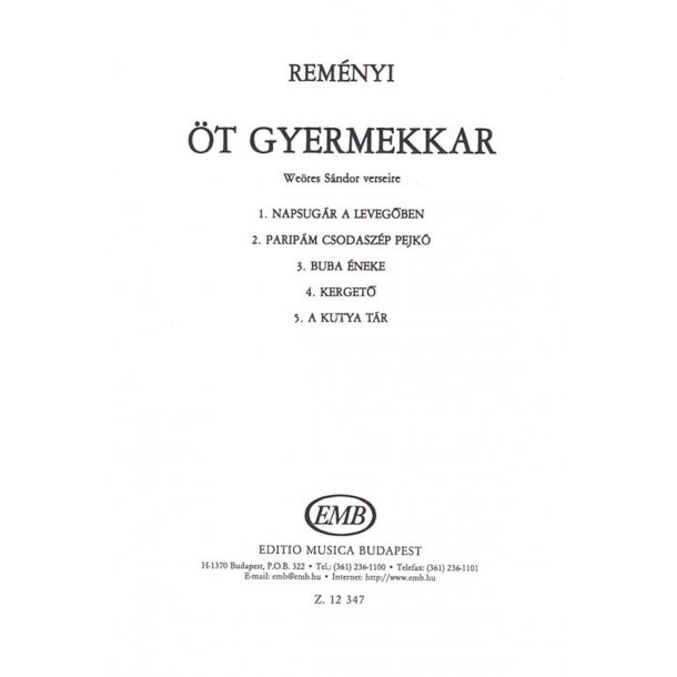 Five Children's Choruses