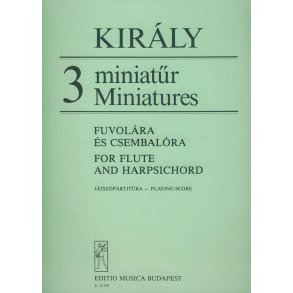 3 Miniaturen : für Flöte und Cembalo