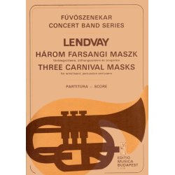 Three Carnival Masks : Wind Band, percussion and piano