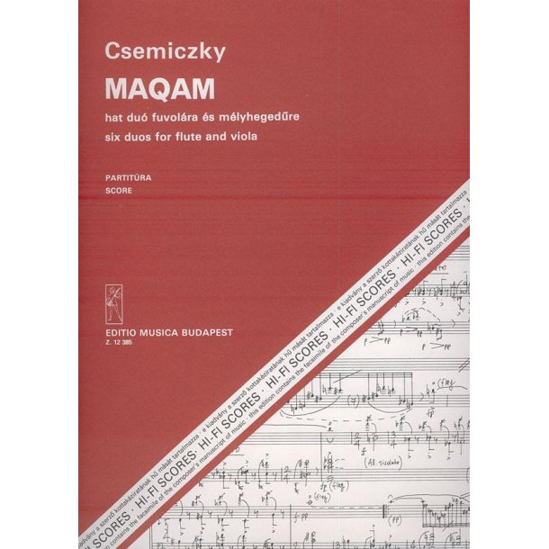 Maqam : 6 Duos f&uuml;r Fl&ouml;te und Viola