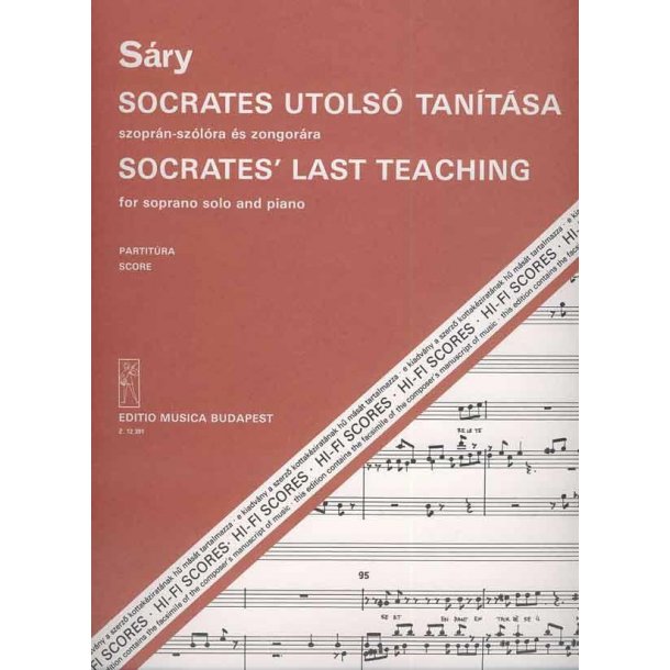 Socrates' Last Teaching : f&uuml;r Sopran und Klavier