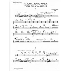 Three Carnival Masks : Wind Band, percussion and piano