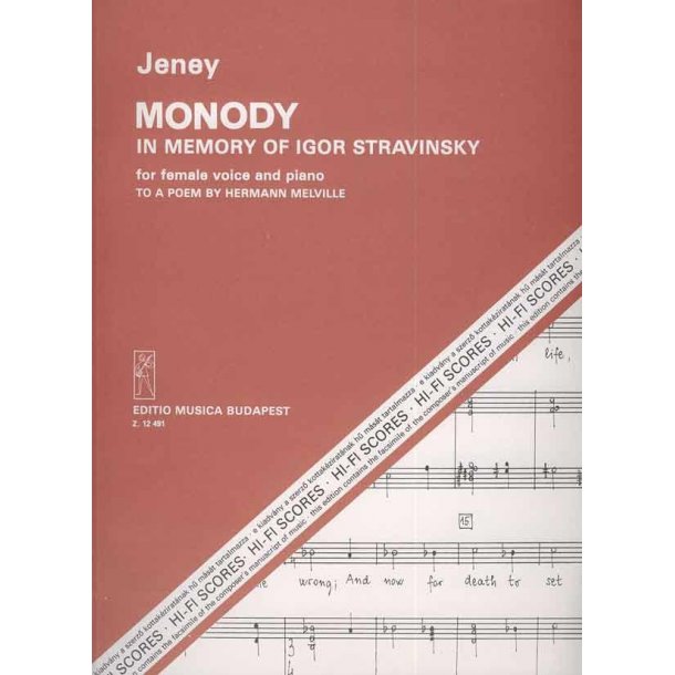 Monody : in memoriam Igor Stravinsky nach Gedichten von H. Melville