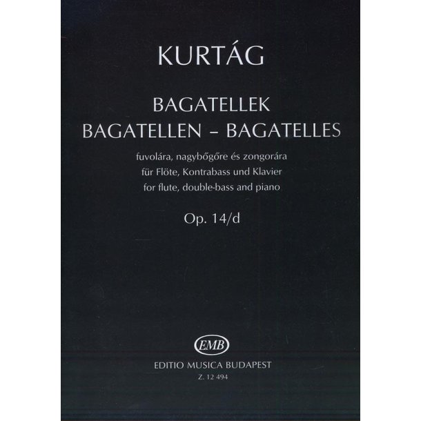 Bagatellen op. 14d : f&uuml;r Fl&ouml;te, Kontrabass und Klavier