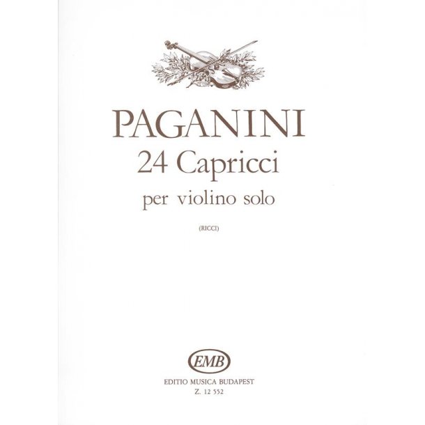 24 capricci per violino solo op. 1