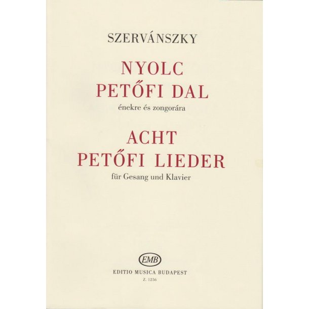 Nyolc Petifi dal : &eacute;nekre &eacute;s zongor&aacute;ra