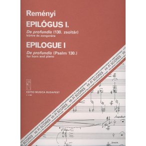 Epilogue I. De profundis (Psalm 130) für Horn un : De profundis (Psalm 130) für Horn und Klavier