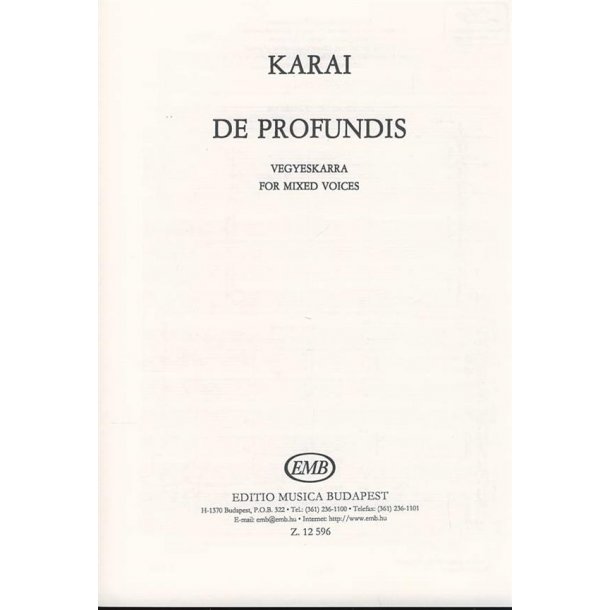 De Profundis Psalm 130