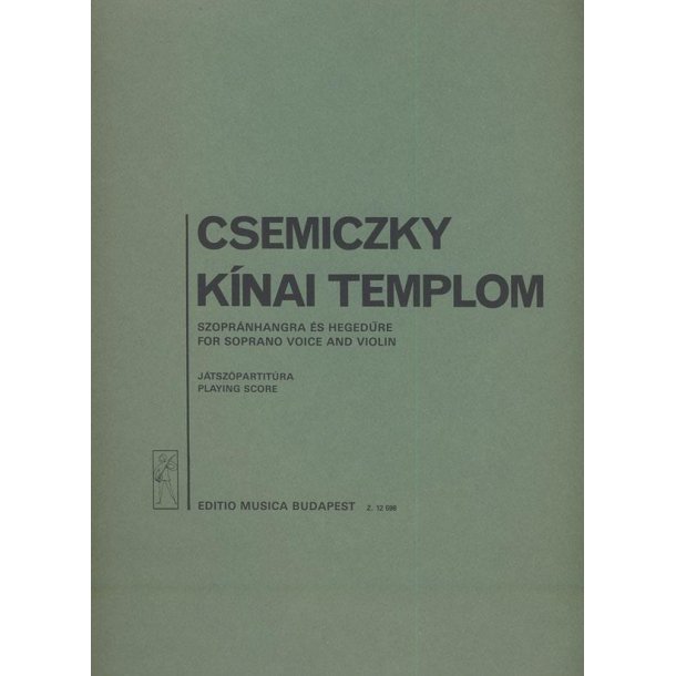 Chinesische Kirche f&uuml;r Sopran und Violine : nach Gedichten von S. We&ouml;res