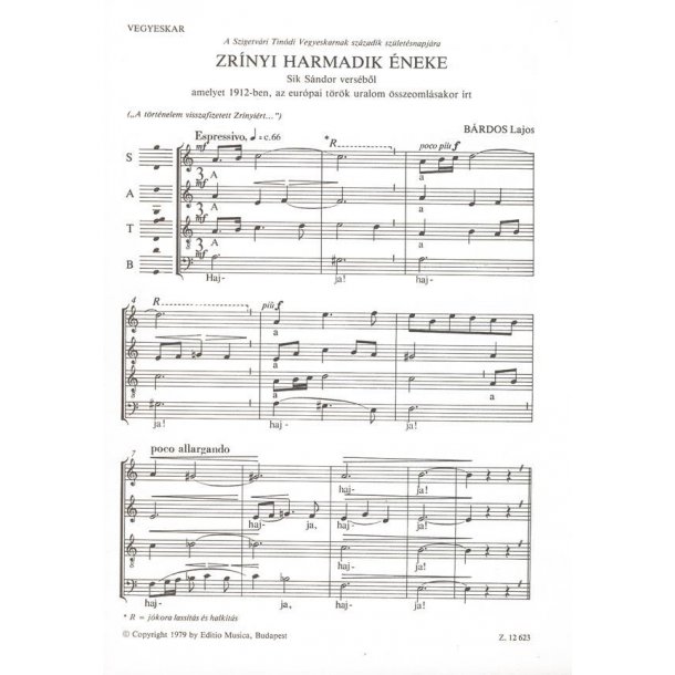 Zrinyi harmadik &eacute;neke